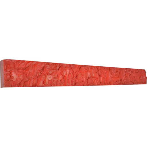 Lámpara de pared roja vintage, 1970