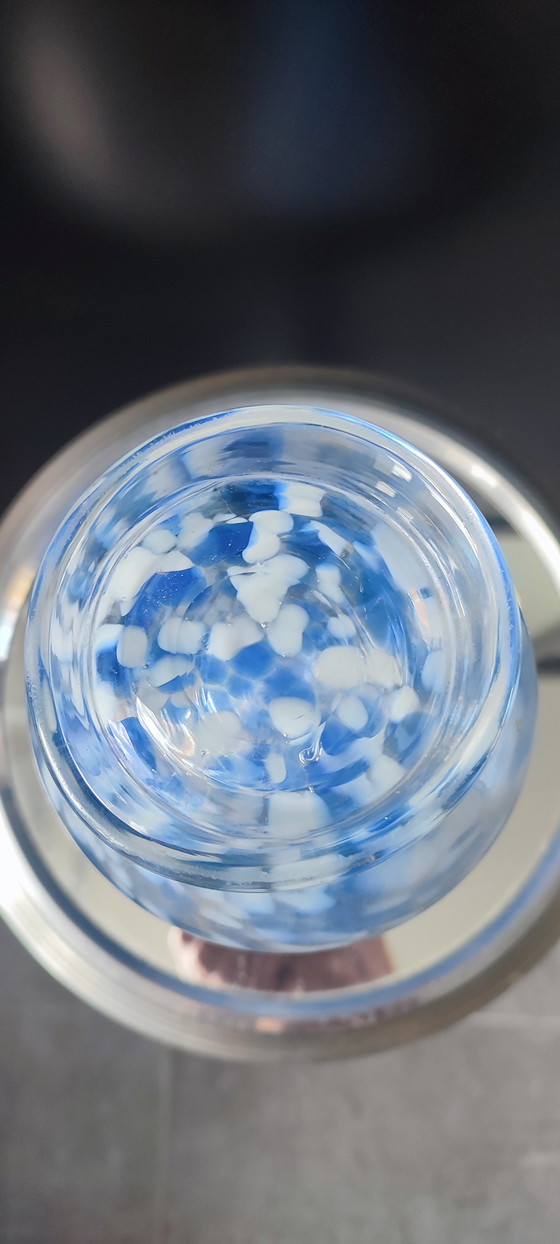 Image 1 of Geblazen glazen fles, glasfabriek Clichy, 20e eeuw