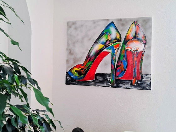 Image 1 of Henry ESCOBAR - Pop Heels - Artist's Painting