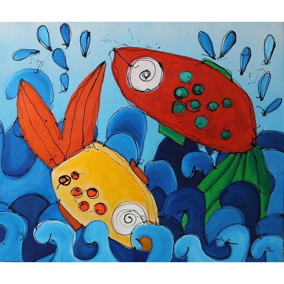 Image 1 of Gran cuadro 'Fiebre de primavera'