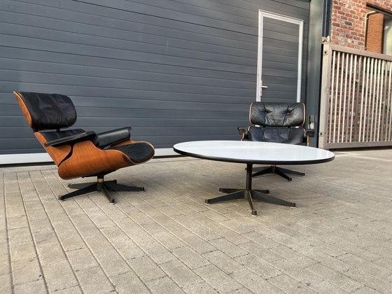 Image 1 of 2x Eames Lounge Chair Contura/Fehlbaum 1950er Jahre