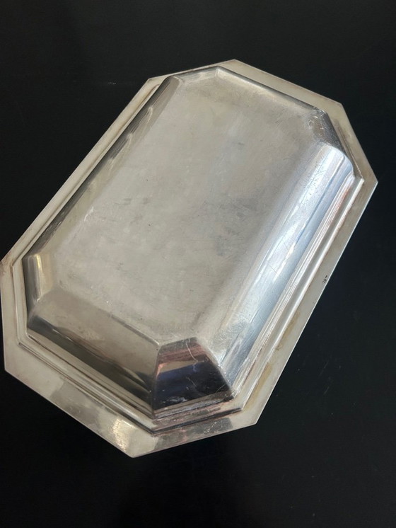 Image 1 of Art Deco silver-plated metal platter