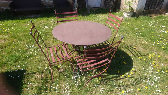 Tavolo da giardino + 4 sedie in ferro battuto – Fermob, Mobili da giardino, Iron (photo 3 of 7)
