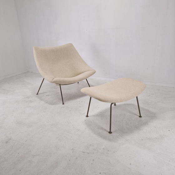 Image 1 of Vintage Oyster armchair with ottoman by Pierre Paulin for Artifort, 1960s