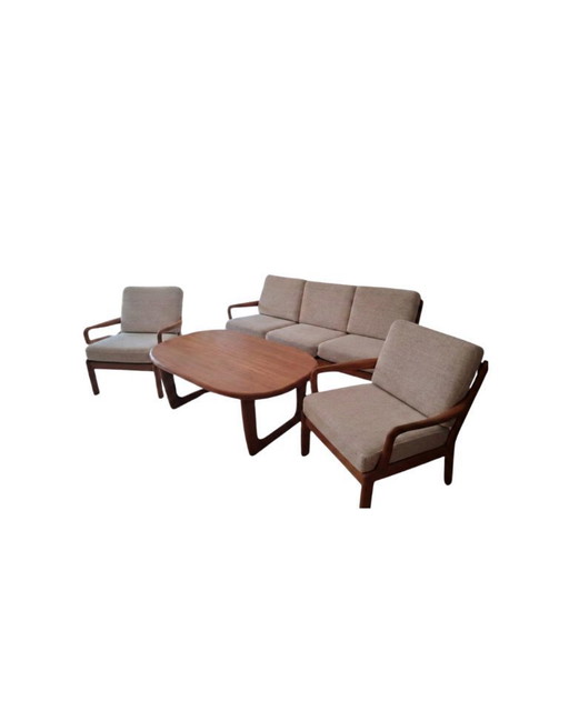 Sofá 3 + 2x sillón de L. Olsen & Søn Møbelfabrik MCM Mid Century Modern Teak