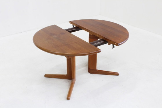 Tavolo da pranzo ovale allungabile vintage danese teak massiccio anni '60 XL – Tavoli da pranzo, Legno (photo 7 of 7)