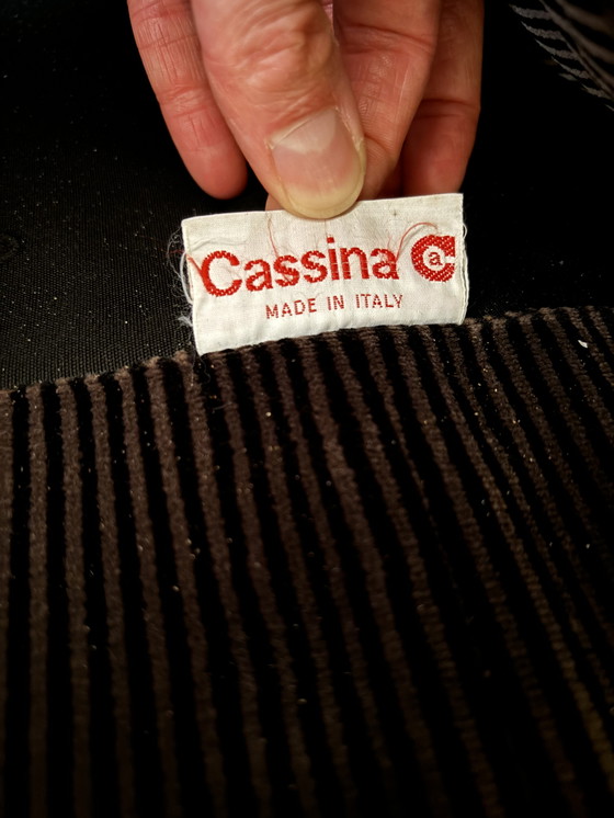 Image 1 of Divano a due posti Cassina Maralunga vintage - Velluto marrone