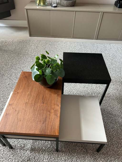 Pastoe Plato set of 3 side tables