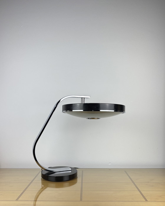 Image 1 of Brutalist Fase 520C Table Lamp by Luis Pérez de la Oliva 1960s-1970s Desktop Lamp Mid-Century Space Age Industrial Design Spain