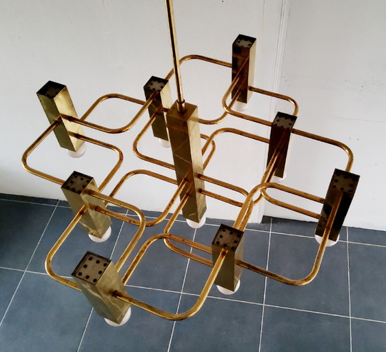 Image 1 of Gaetano Sciolari chandelier, Boulanger from the 70s