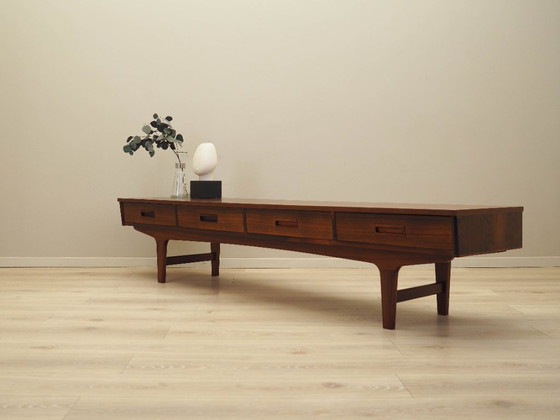 Image 1 of Walnut lowboard, Danish design, 1970s, manufactured in Denmark