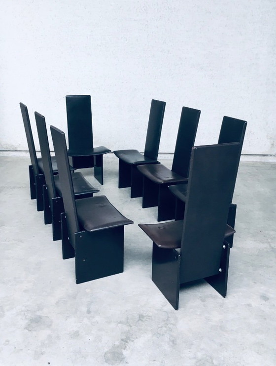 Image 1 of Postmodern Design RENNIE Dining Chair set by Kazuhide Takahama for Simon Gavina, Italy 1980's
