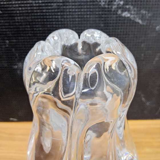 Image 1 of Vintage kristallen Orrefors Stella Polaris-vaas (gesigneerd) Victor Emanuel Lindstrand (handgemaakt)
