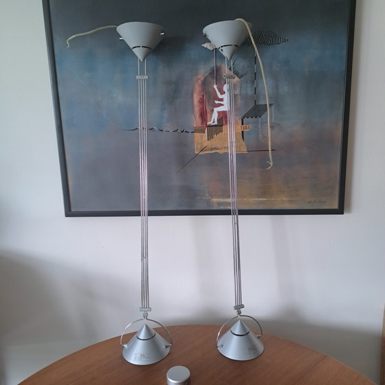Pair Artemide Litech MIKADO Pendant Lights – F. A. Porsche – 1980s design – Ceiling lights, Metal (photo 9 of 9)