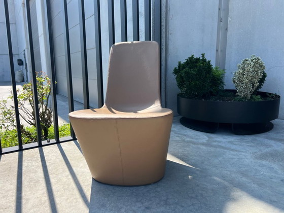 Image 1 of Vitra Monopod Ledersessel