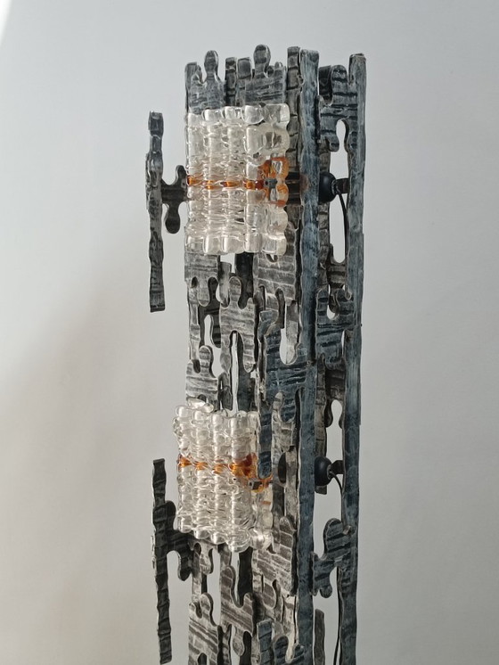 Image 1 of Spectacular brutalist lamppost by Albano Poli for Poliarte, 1970s