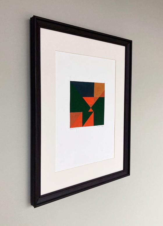 Geometric Composition 16-6D – Paintings & Drawings, Paper (photo 3 of 6)