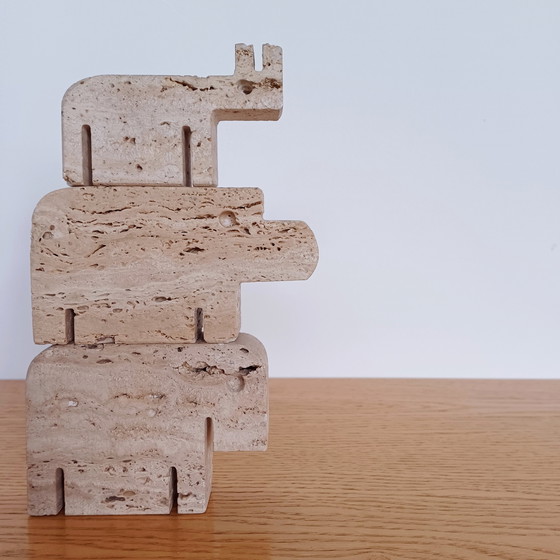 Image 1 of Travertin-Tiere (3er-Set)