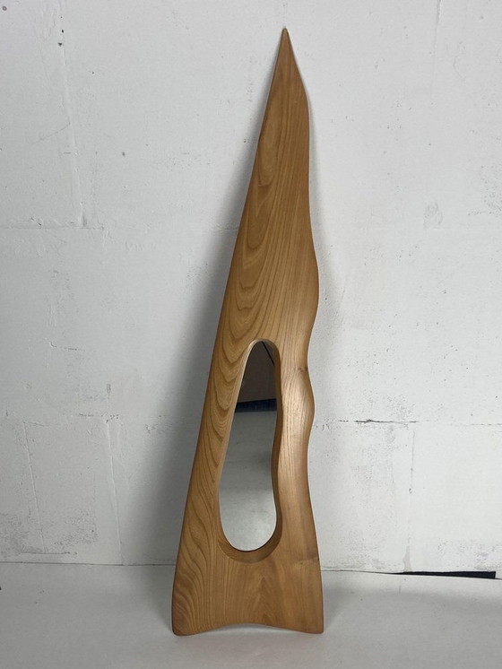 Image 1 of Irish Freeform Elm Mirror By Sheamus Malone, 2001