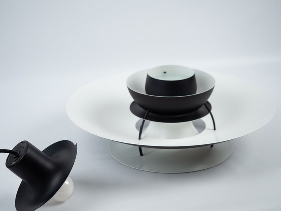 Danish PH5 Monochrome Lamp by Poul Henningsen, Louis Poulsen, 1958 – Pendant lamps, Aluminium (photo 10 of 12)
