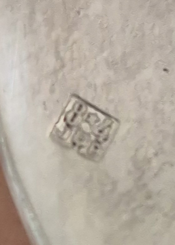 Image 1 of Kasten mit altem Besteck aus versilbertem Metall - Stempel 8★4 - mit Schmucketui