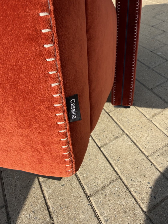 Image 1 of 2x Cassina Utrecht chair Terracotta, Gerrit Rietveld MINT CONDITION!