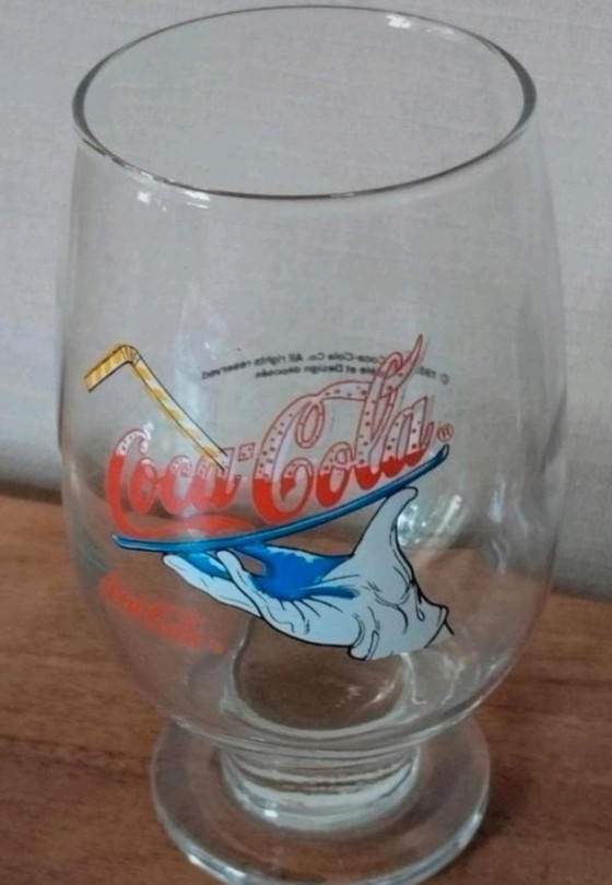 Image 1 of Tre bicchieri vintage di Coca Cola.