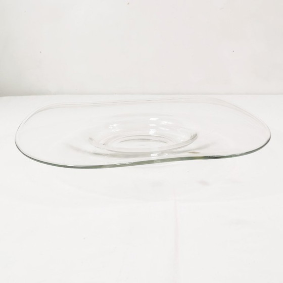 Image 1 of Large glass fruit plate by Erwin Eisch, Germany, 1960s