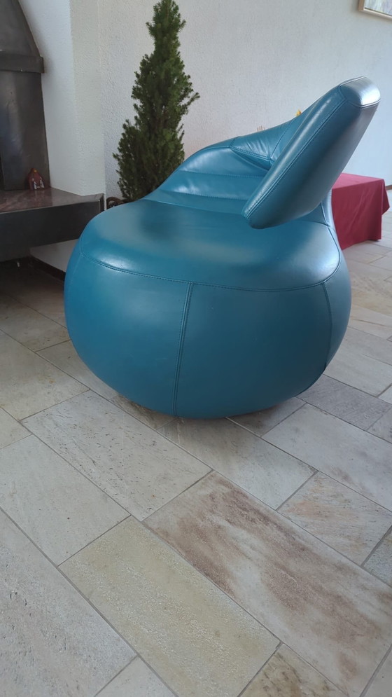 Image 1 of Bellissima poltrona Leolux Swan in pelle! (Girevole)