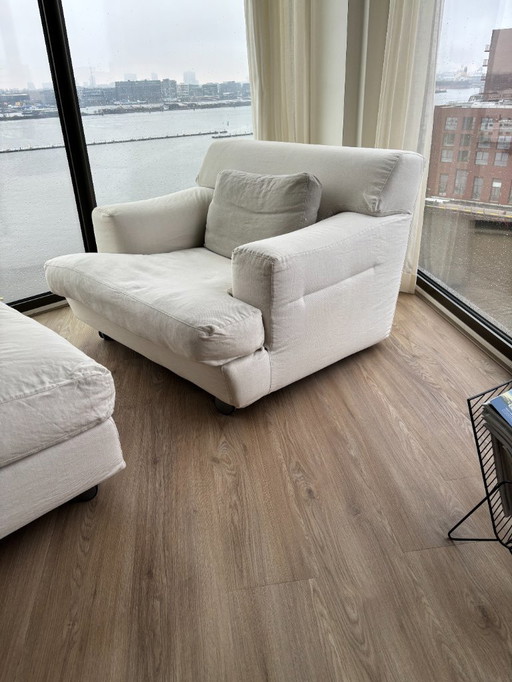 Fauteuil et repose-pieds Linteloo