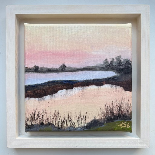 Dutchies 5 | Peinture Miniature Originale – Paysage du Soir