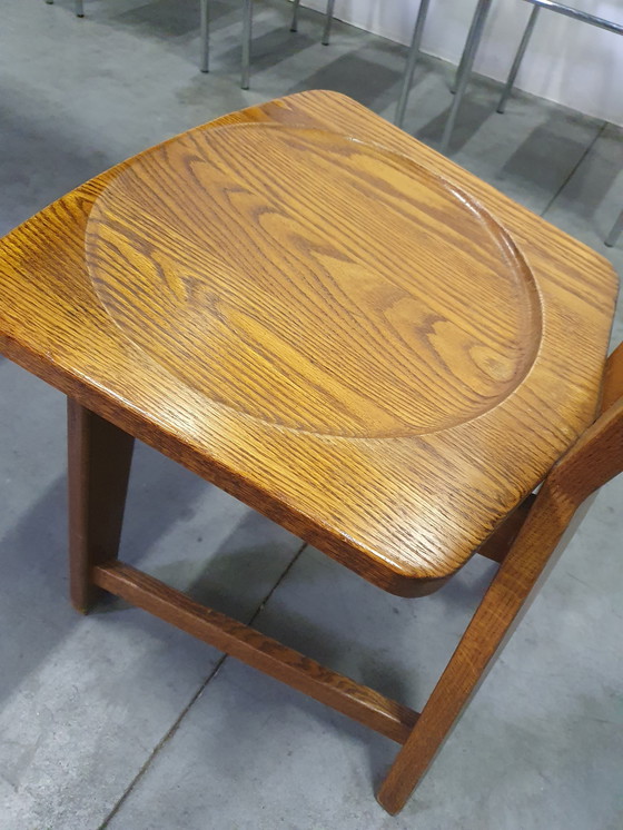 Image 1 of Brutalistische Eichenstühle 1960er Jahre braun