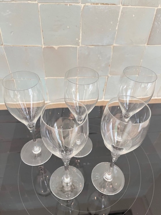 Image 1 of 5 vasos de agua de cristal Baccarat - Saint Rémy