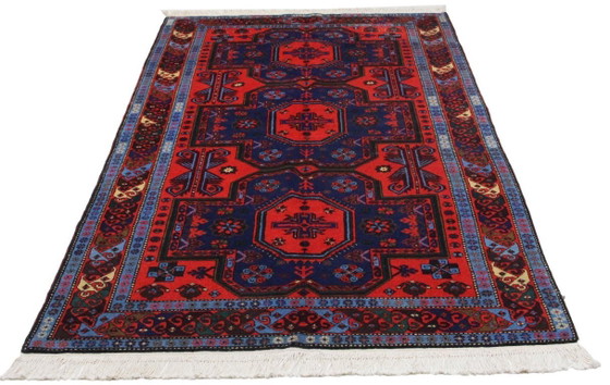 Image 1 of Origineel Kazachs-Russisch wollen tapijt, antiek, 230 x 135 cm