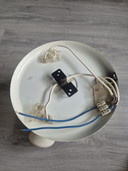 Set of 2 vintage ceiling spotlights – 70s/80s – white