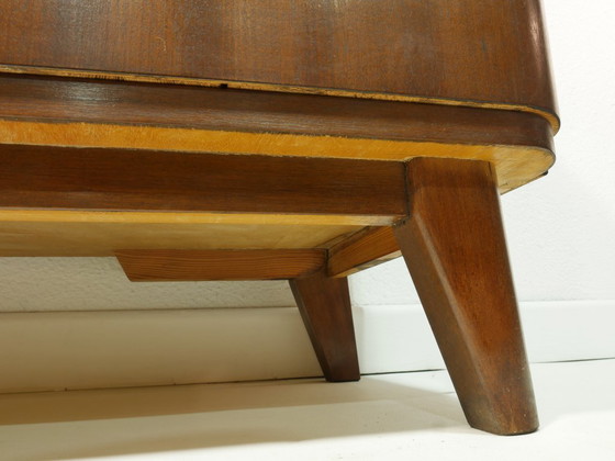 Image 1 of Vintage dressoir, jaren 60 – Makoré en mahoniefineer, midden 20e eeuw, Duitsland