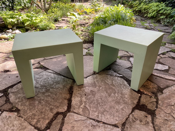 Image 1 of 2 asientos de hormigón Fatboy verde suave