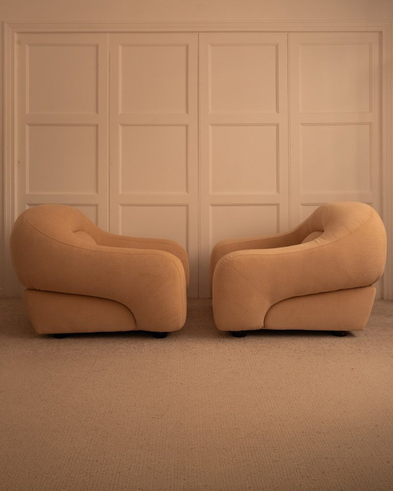 Image 1 of Capriccio fauteuils - Italië jaren 70