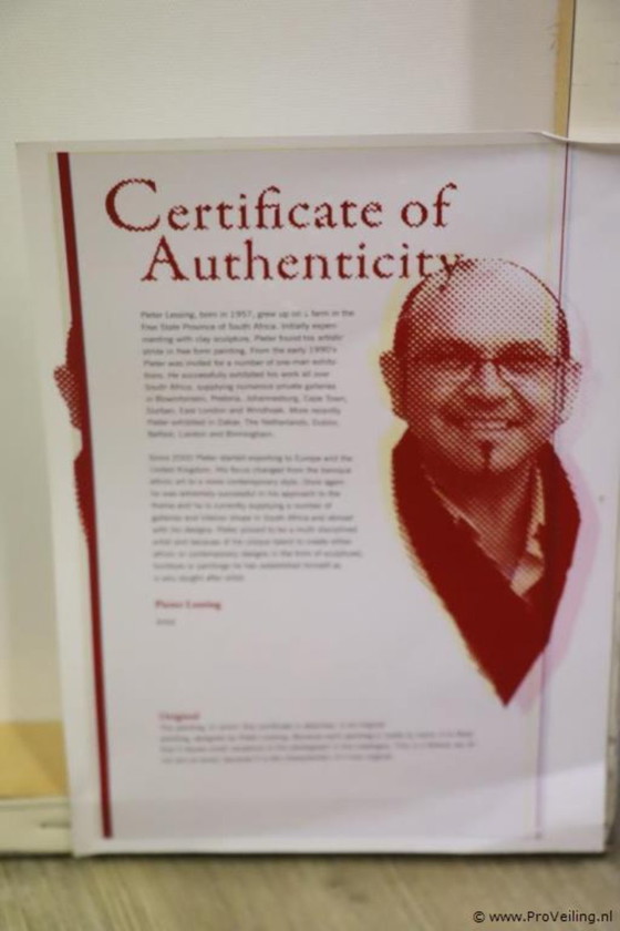 Image 1 of Schilderij/acryl op canvas - by Pieter Lessing