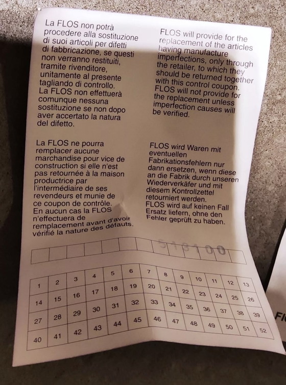 Image 1 of Philippe Starck Lite Light Pendelleuchte Flos Italian 1991