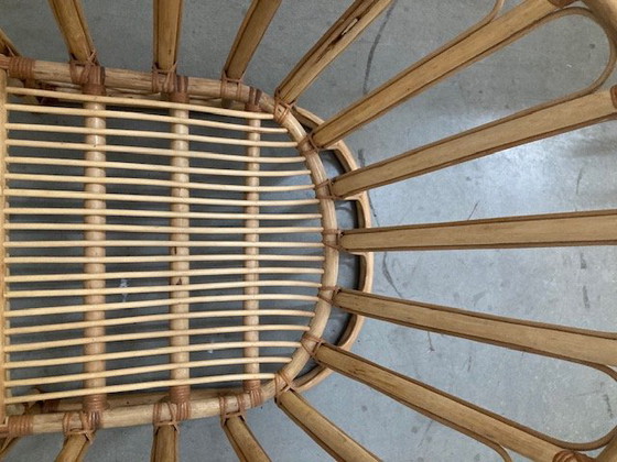 Image 1 of Rotan Bamboe loungeset, jaren 80