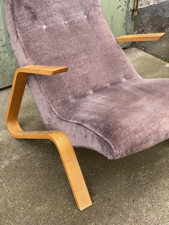 Image 1 of E. SAARINEN | Chaise sauterelle violette de Knoll International