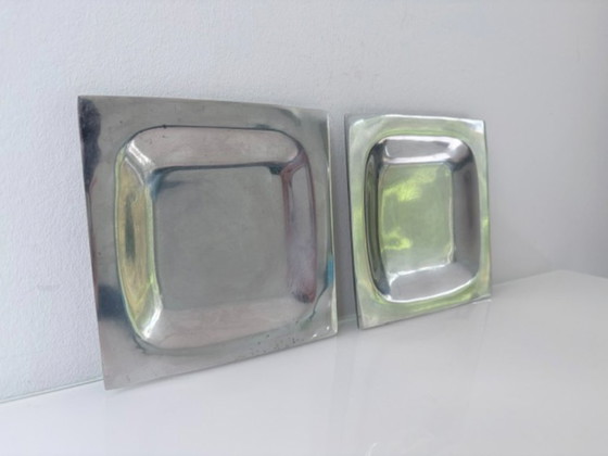 Set di 2 ciotole in alluminio – Quadrato Minimalista – Accessori da tavola, Aluminium (photo 4 of 9)