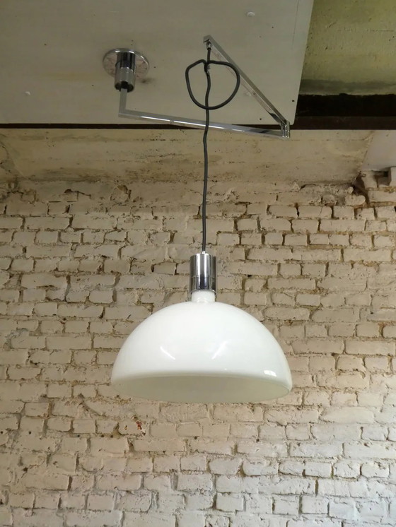 Lampada a sospensione articolata di Franco Albini per Sirrah – Lampade a sospensione, Design (photo 4 of 5)