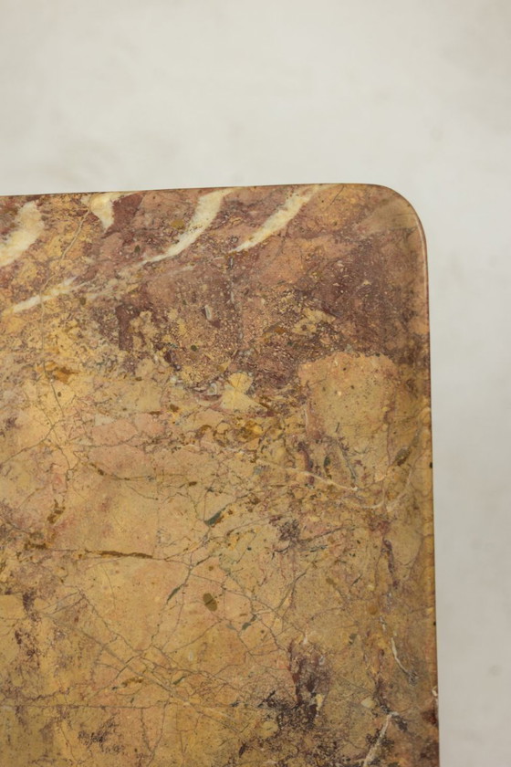 Image 1 of Mesa de centro rectangular de mármol Sarrancolin. Obra contemporánea.