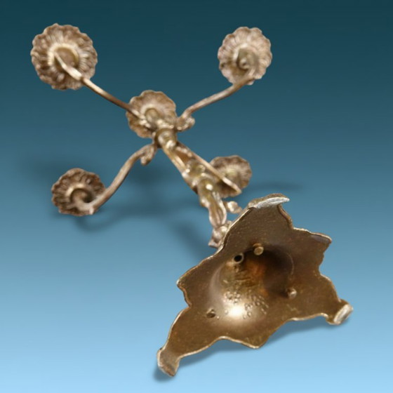 Image 1 of Antieke Kandelaar Brons