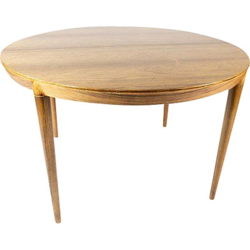 Table de salle à manger vintage en bois de rose, danoise, années 1960
