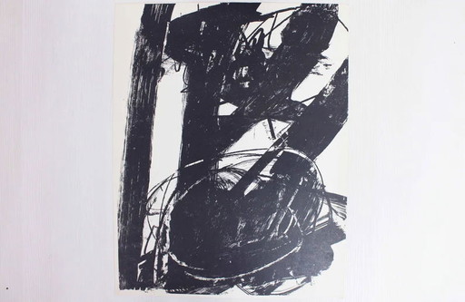 Lithograph by Swiss artist Bernd Völkle 1963