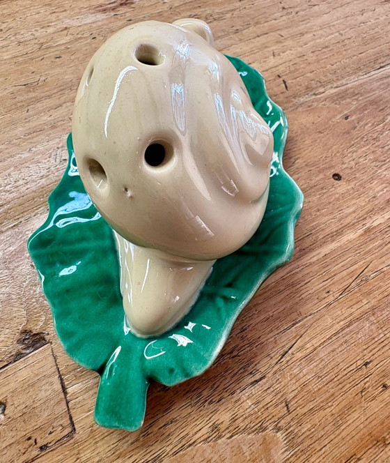 Vintage Vallauris ceramic snail as an aperitif holder. (1960s 70s), Decorative Objects, Creme (photo 13 of 15)
