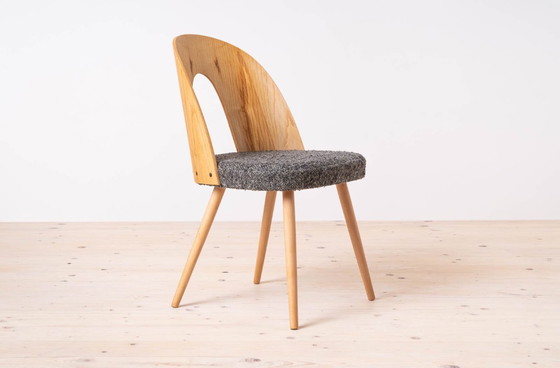 Image 1 of Dining Table with Set of 4 Dining Chairs by Antonin Šuman, Reupholstered, Czechoslovakia, 1960s